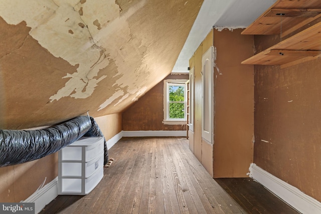 12 E Charles St, Palmyra, NJ 08065 - bonus room featuring hardwood / wood-style floors and lofted ceiling