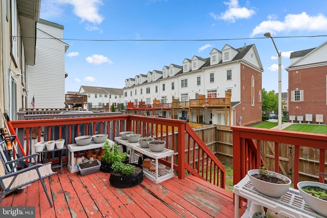 841 Mchenry St, Baltimore, MD 21230 - deck with a residential view
