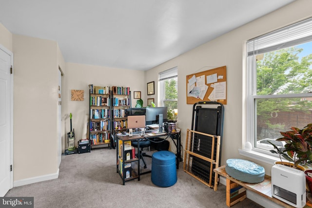 841 Mchenry St, Baltimore, MD 21230 - office area with carpet flooring and baseboards