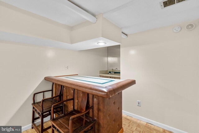 841 Mchenry St, Baltimore, MD 21230 - indoor dry bar with baseboards