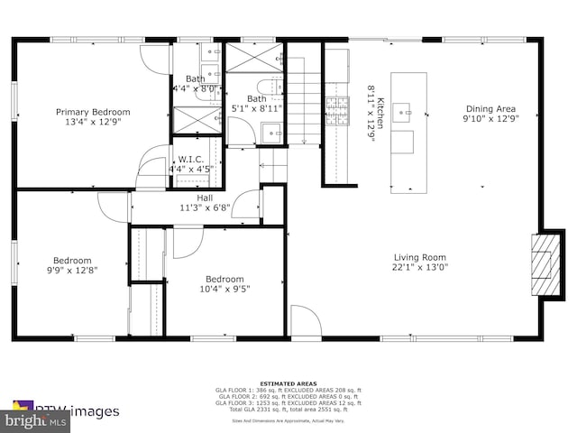 9309 E Parkhill Dr, Bethesda, MD 20814 - property floor plan