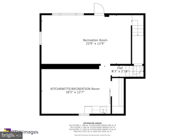 9309 E Parkhill Dr, Bethesda, MD 20814 - floor plan / room layout