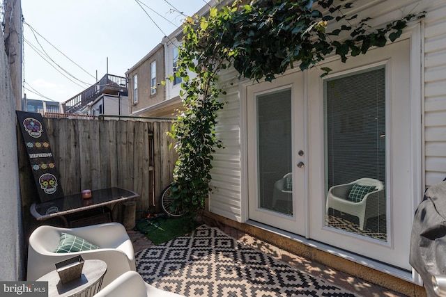 107 W Ostend St, Baltimore, MD 21230 - view of patio featuring french doors