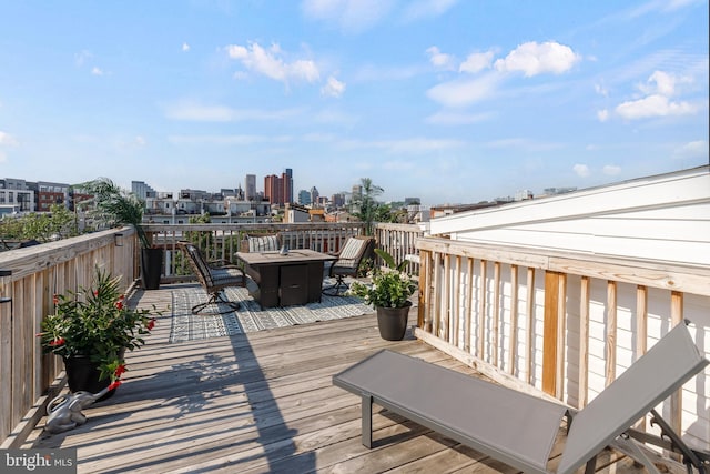 107 W Ostend St, Baltimore, MD 21230 - deck with a city view