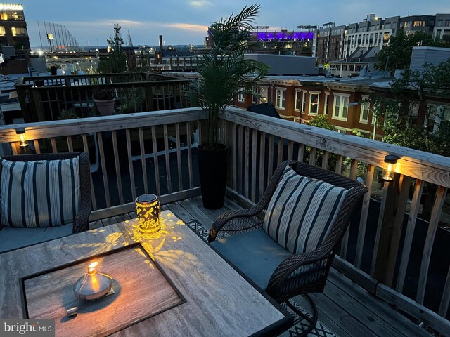 107 W Ostend St, Baltimore, MD 21230 - balcony with an outdoor fire pit