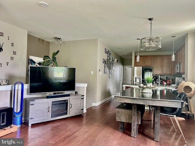 135A Equestrian Row, Bensalem, PA 19020 - dining area with wood finished floors and baseboards