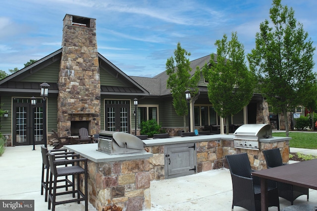 1018 Edenberry Way, Glen Burnie, MD 21060 - view of patio / terrace featuring french doors