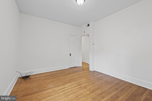 4036 Roland Ave, Baltimore, MD 21211 - spare room featuring light wood finished floors and baseboards