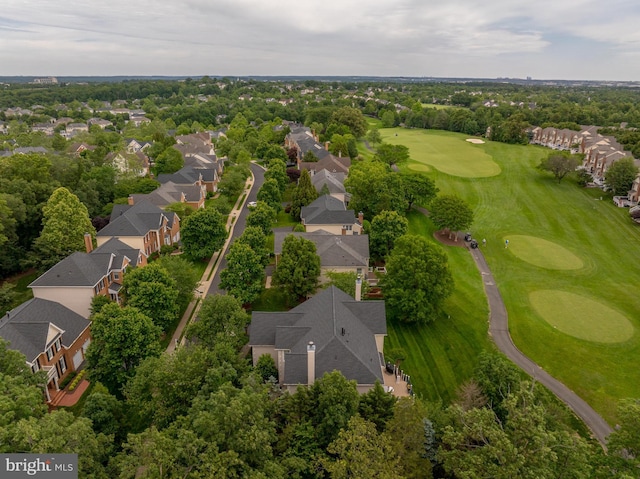 43229 Augustine Pl, Ashburn, VA 20147 - aerial perspective of suburban area with a tree filled landscape and a golf club