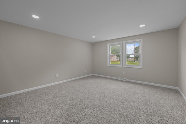 10561 Georgetown Rd, Laurel, DE 19956 - carpeted empty room featuring baseboards and recessed lighting