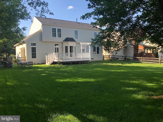43175 Burstall Ct, Leesburg, VA 20176 - back of property featuring a deck