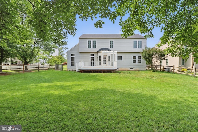 43175 Burstall Ct, Leesburg, VA 20176 - back of house with a deck