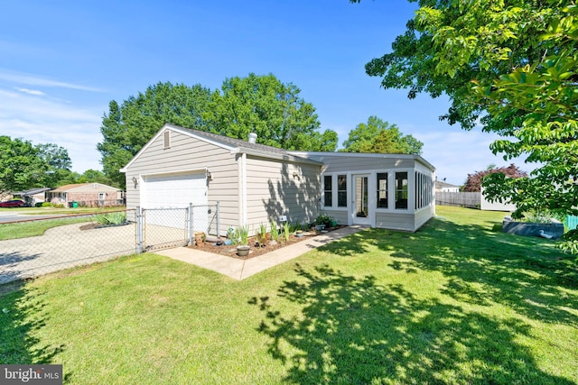 10004 Farrar Ct, Cheltenham, MD 20623 - view of front of house with a garage, concrete driveway, and a gate