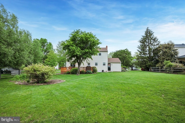 1004 Truman Rd, East Norriton, PA 19403 - view of yard with a deck