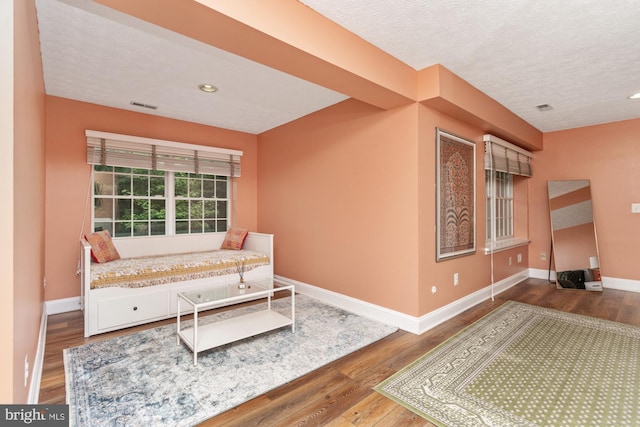 8 Lochwell Ct, Baltimore, MD 21234 - bedroom with wood finished floors, baseboards, a textured ceiling, and recessed lighting