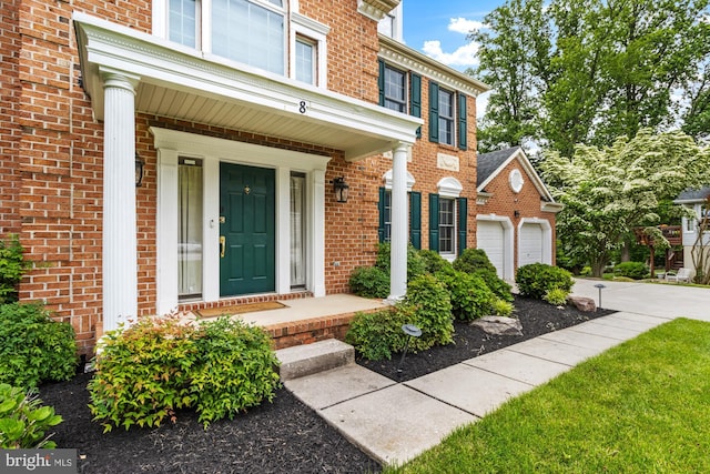 8 Lochwell Ct, Baltimore, MD 21234 - entrance to property featuring brick siding and concrete driveway