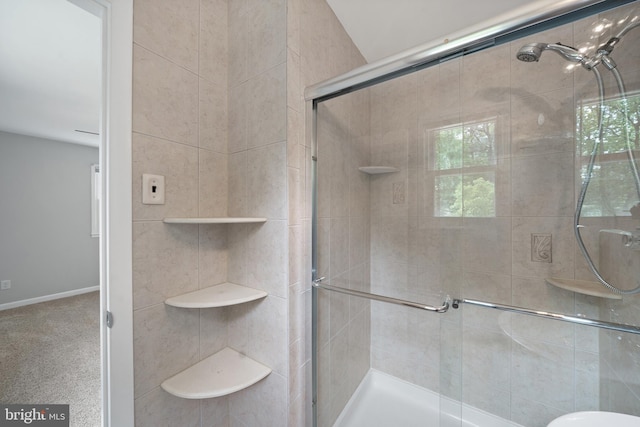 13712 S Springfield Rd, Brandywine, MD 20613 - full bath with a shower stall and baseboards