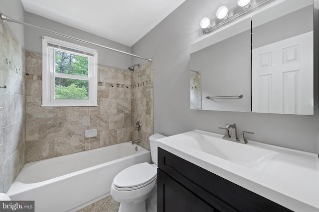 13712 S Springfield Rd, Brandywine, MD 20613 - bathroom with vanity, toilet, and  shower combination