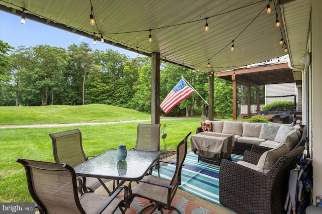 12545 River Run Ln Unit 68, Berlin, MD 21811 - view of patio with outdoor lounge area and outdoor dining space