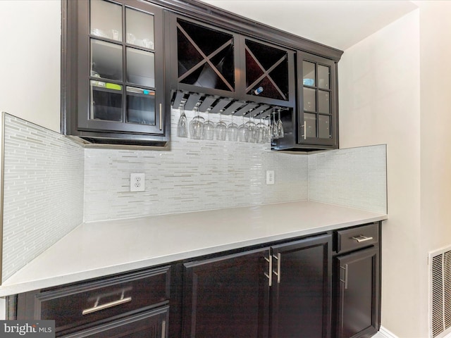 7114 Proclamation Pl, Frederick, MD 21703 - indoor dry bar featuring backsplash