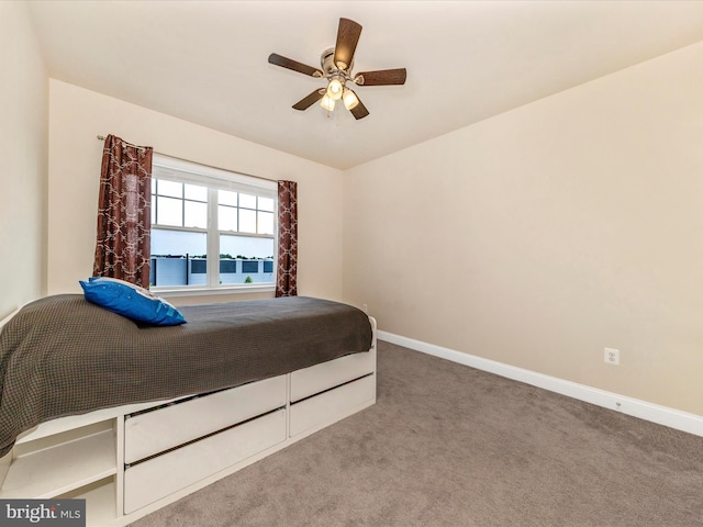 7114 Proclamation Pl, Frederick, MD 21703 - carpeted bedroom featuring baseboards and a ceiling fan