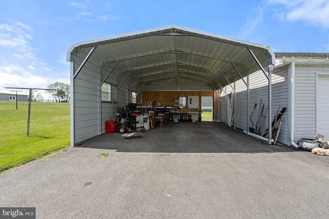 321 Garlic Hollow Rd, Edinburg, VA 22824 - view of car parking with a carport