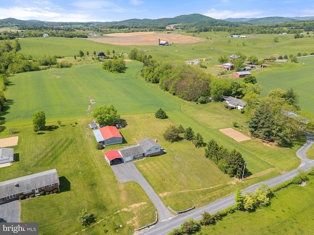 321 Garlic Hollow Rd, Edinburg, VA 22824 - overview of rural landscape with a pastoral area and a mountainous background