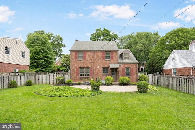 517 Worcester, Towson, MD 21286 - rear view of house with brick siding and a patio area