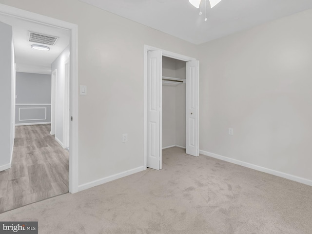 28 Sycamore Rd Unit 45, Manahawkin, NJ 08050 - unfurnished bedroom featuring baseboards, carpet floors, and a closet