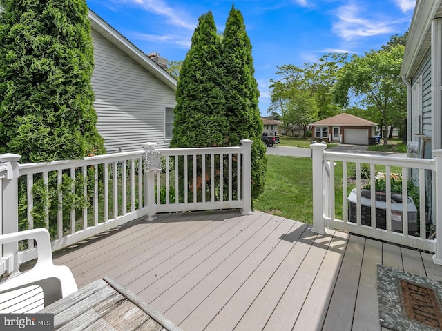 28 Sycamore Rd Unit 45, Manahawkin, NJ 08050 - wooden deck featuring a yard