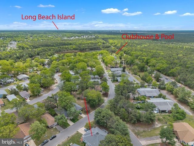 28 Sycamore Rd Unit 45, Manahawkin, NJ 08050 - aerial perspective of suburban area with a forest
