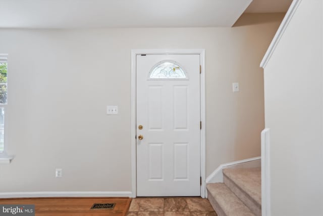 19918 Wyman Way, Germantown, MD 20874 - foyer entrance featuring baseboards and stairway
