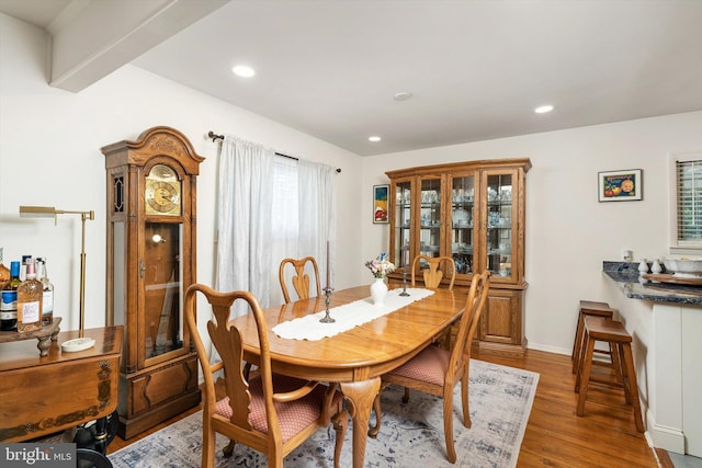44 Rolling Ln, Hamilton, NJ 08690 - dining space featuring wood finished floors, recessed lighting, and baseboards
