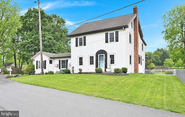 18 Alden Ln, Lebanon, PA 17042 - colonial home with a chimney and a shingled roof