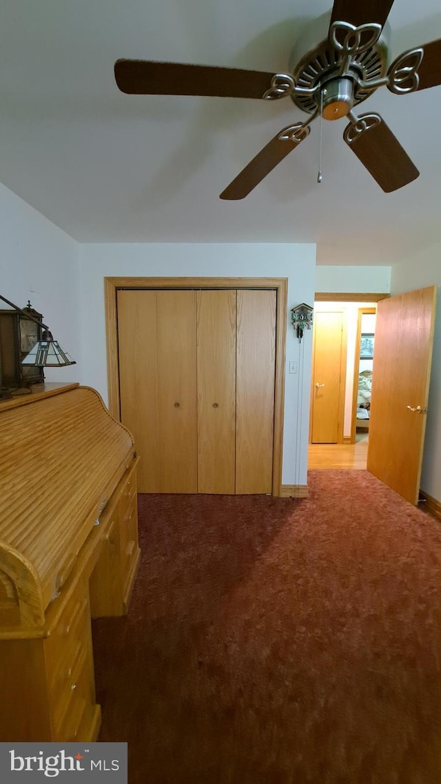 711 Tristan Trl, Chambersburg, PA 17202 - carpeted bedroom featuring a closet and ceiling fan