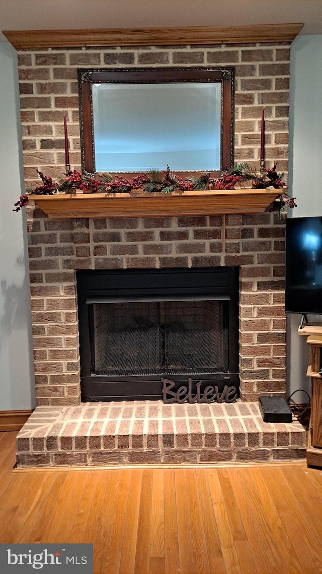 711 Tristan Trl, Chambersburg, PA 17202 - detailed view of a fireplace and wood finished floors