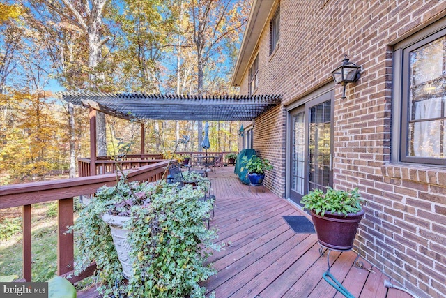8150 Wolf Run Shoals Rd, Clifton, VA 20124 - deck with a pergola