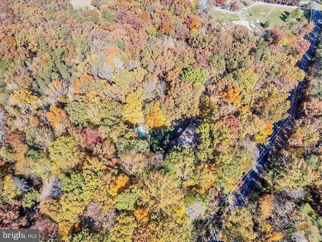8150 Wolf Run Shoals Rd, Clifton, VA 20124 - bird's eye view of a heavily wooded area