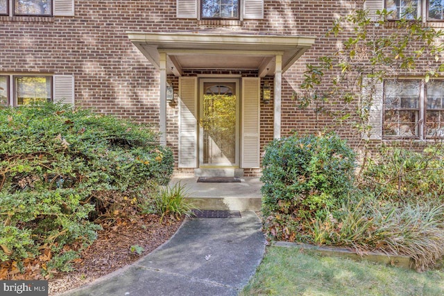 8150 Wolf Run Shoals Rd, Clifton, VA 20124 - view of exterior entry with brick siding