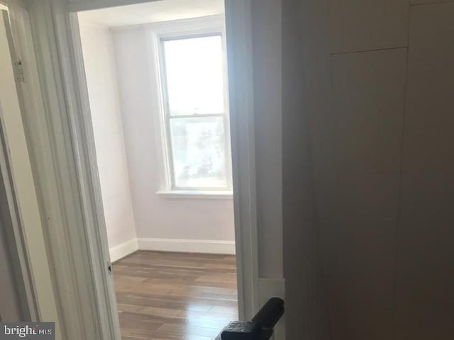 1522 Plum St, Baltimore City, MD 21226 - hall featuring baseboards and wood finished floors