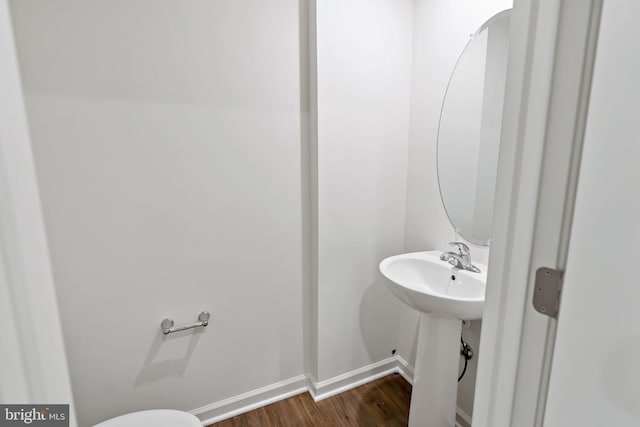 16 Angus Dr, Hanover, PA 17331 - half bathroom with wood finished floors and baseboards