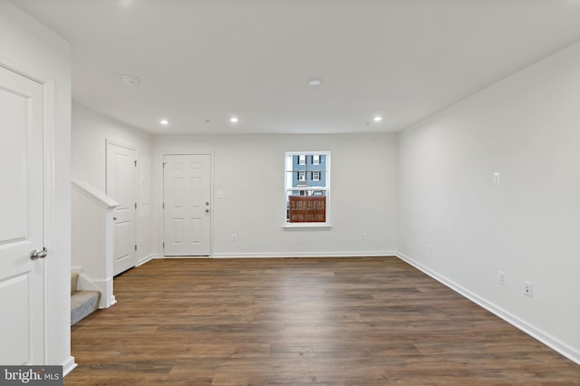 16 Angus Dr, Hanover, PA 17331 - foyer featuring stairs, recessed lighting, wood finished floors, and baseboards