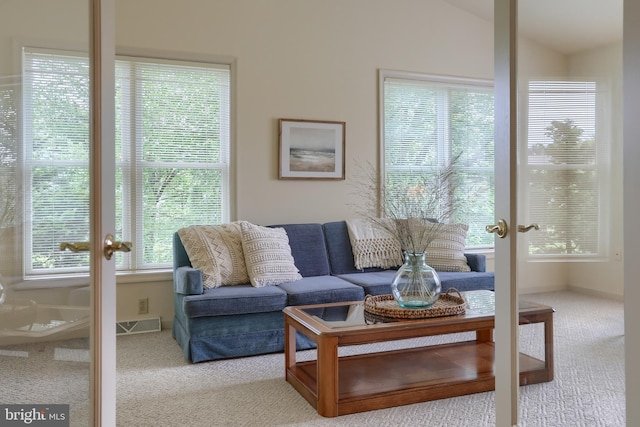 7 Brookside Cir, Myerstown, PA 17067 - living area with carpet floors and french doors