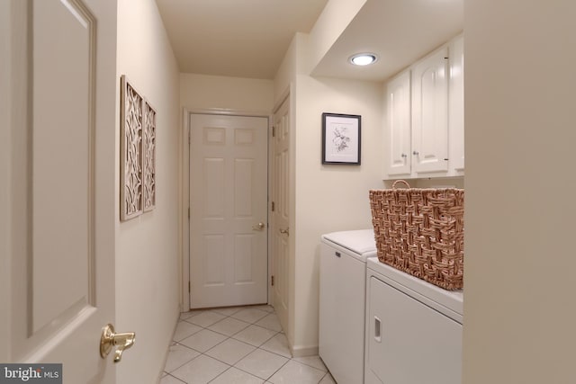 7 Brookside Cir, Myerstown, PA 17067 - washroom with separate washer and dryer, light tile patterned floors, cabinet space, and baseboards