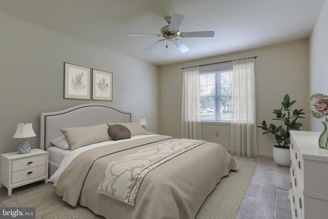 7 Brookside Cir, Myerstown, PA 17067 - bedroom with light carpet and a ceiling fan