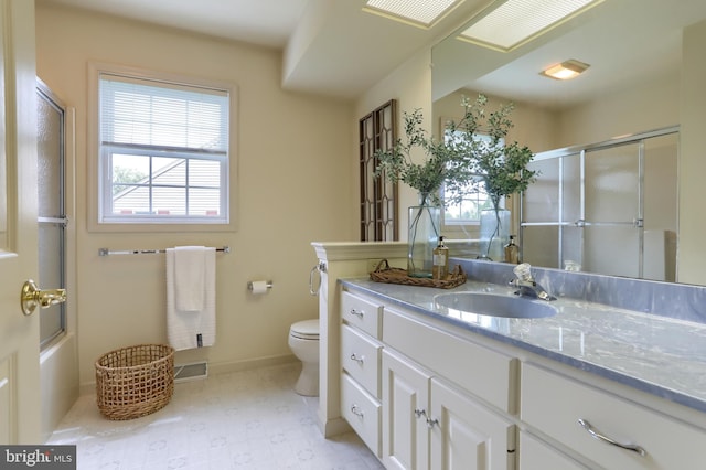7 Brookside Cir, Myerstown, PA 17067 - bathroom featuring toilet, vanity, and baseboards