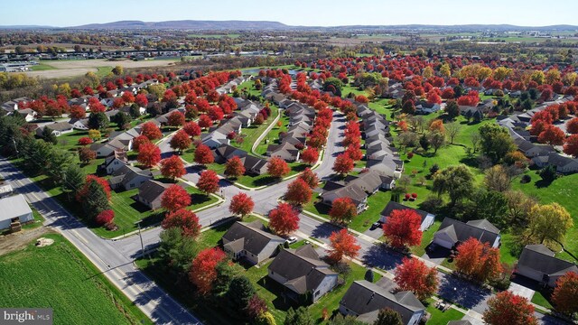 7 Brookside Cir, Myerstown, PA 17067 - aerial view of residential area with a mountain backdrop