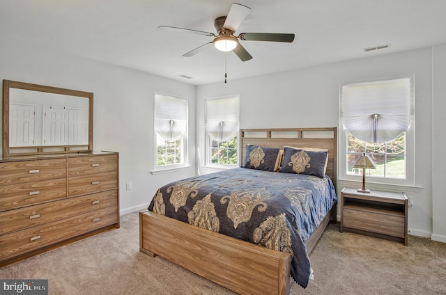 3270 Channel Ct, Huntingtown, MD 20639 - bedroom featuring carpet floors, multiple windows, and baseboards