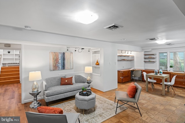 1414 N Johnson St, Arlington, VA 22201 - living room featuring stairway