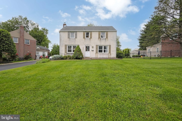 681 Dutton Cir, Springfield, PA 19064 - view of front of property with a chimney